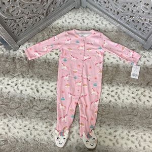NWT! Carter’s pink unicorn footie pajamas baby girls 6 months magical angelic